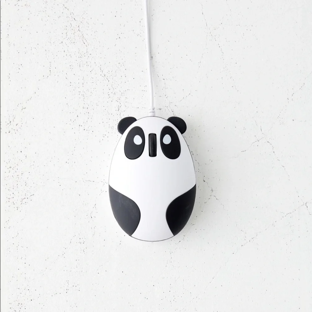 NWT UO Panda Corded Mouse w/ USB Ending